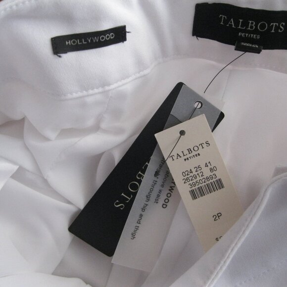 Talbots Petites Pants. Size 2P. White. New with Tags. - Picture 10 of 12